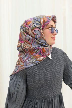 روسری قهوه ای İpek Tivil Silk Home - کد 901833378