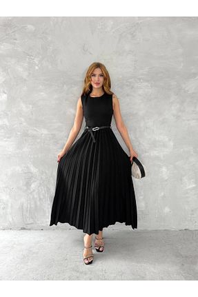 لباس مشکی زنانه بافتنی BYKUZEYARAS - کد 925808277
