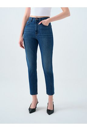 شلوار جین آبی زنانه پاچه تنگ Loft - کد 925445156