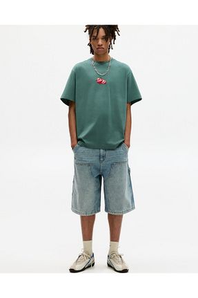 تیشرت سبز مردانه رگولار Pull & Bear - کد 925446411