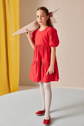 لباس قرمز بچه گانه بافتنی Defacto - کد 900087530