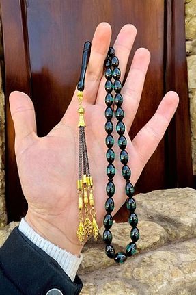 تسبیح سبز کهربا Atolyezone - کد 925502877