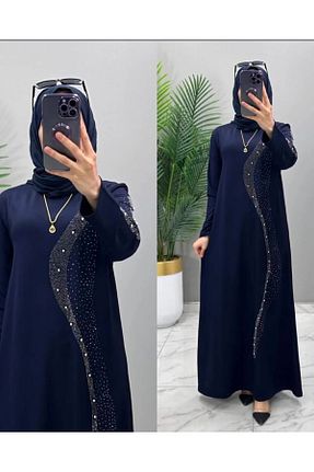 لباس حجاب سرمه ای زنانه رگولار modamira - کد 917335809