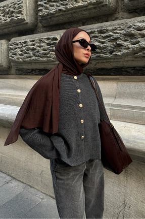 رویه حجاب طوسی زنانه اکریلیک Touche Prive - کد 877096236