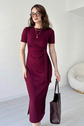 لباس زرشکی زنانه بافتنی Sorridi - کد 925561405