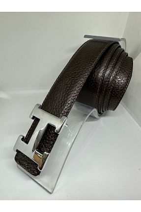 کمربند قهوه ای زنانه چرم خالص Yurtsever - کد 925566554