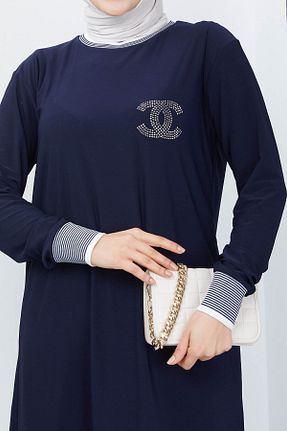 ست بالاتنه و پائین تنه حجاب سرمه ای زنانه گشاد modamira - کد 769991309