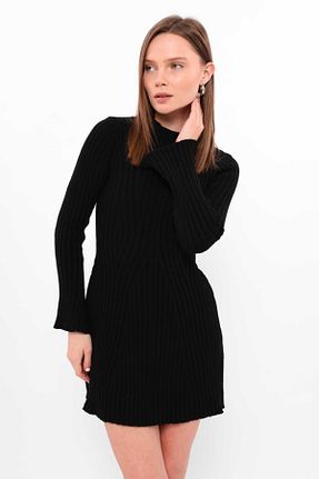 لباس مشکی زنانه تریکو DENİZ BASIC - کد 780681718