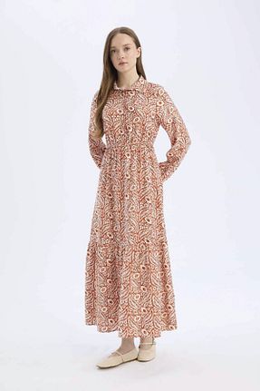 لباس حجاب نارنجی زنانه رگولار Defacto - کد 893511779