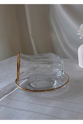 لیوان طلائی شیشه Şahika Kristal cama atılan imza - کد 925582543
