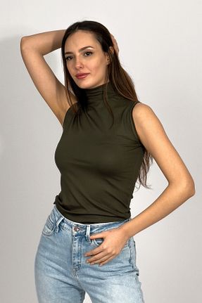 بادی خاکی زنانه یقه ماهیگیر Betimoda - کد 117627204