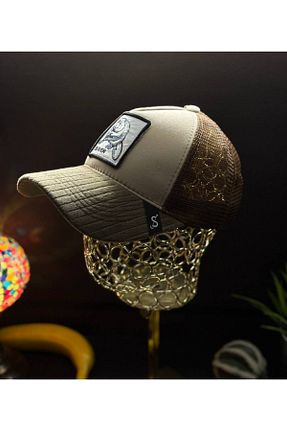 کلاه بژ زنانه مخمل MODA - کد 925579500