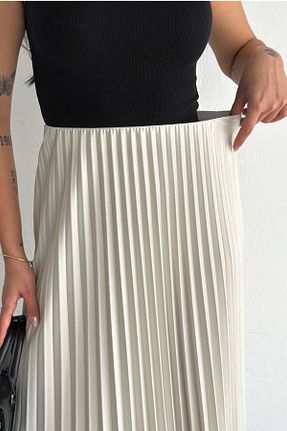 دامن بژ زنانه چاپی FEMELLE - کد 925577824