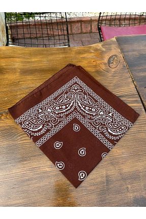 باندانا قهوه ای پنبه ای İD ACCESSORİES - کد 925593569