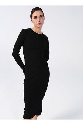 پلیور مشکی زنانه ساده Black on Black - کد 925856858