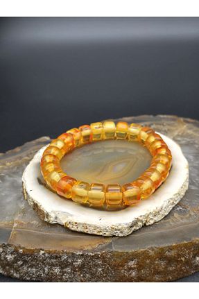 دستبند جواهر زرد زنانه سنگ طبیعی NBS Beautiful Naturel Stones - کد 925608312