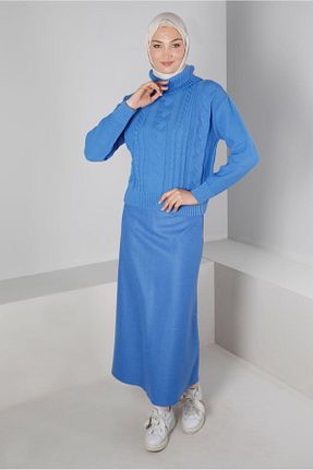 پلیور آبی زنانه Saç Örgü Alvina - کد 794073390