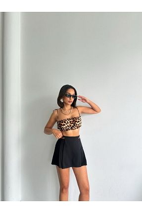 دامن مشکی زنانه پلی استر Castivo Fashion - کد 925637256