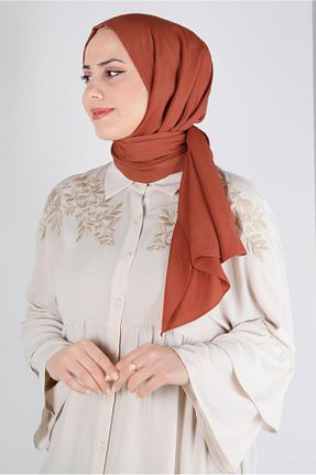 شال نارنجی زنانه پلی استر Alvina - کد 798335248