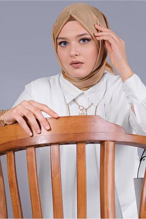 تونیک حجاب سفید زنانه پلی استر Alvina - کد 873174658