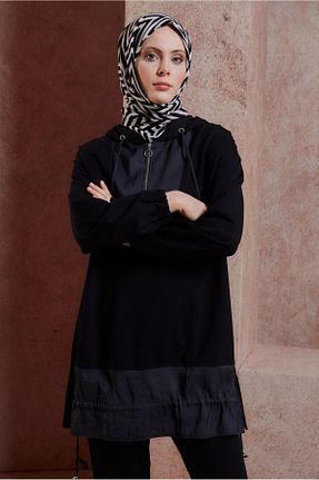 ست گرمکن حجاب مشکی زنانه رگولار Alvina - کد 824851690