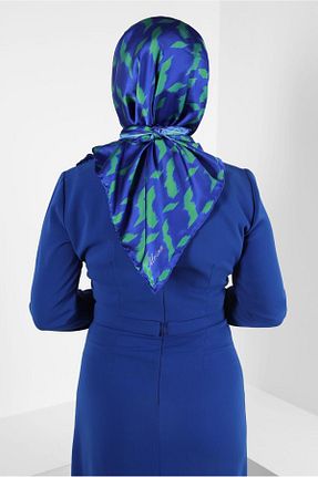 روسری سرمه ای پلی استر Alvina - کد 817382638