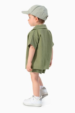 ست نوزادی خاکی بچه گانه پنبه ای Jikko Baby - کد 925921246