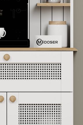 کابینت چند منظوره سفید Suntalam midoser - کد 925663401
