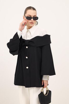 کت مشکی زنانه رگولار MAXMU - کد 925933117