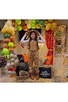 ست بالاتنه و پائین تنه قهوه ای بچه گانه اکریلیک Hilal Akıncı Kids - کد 755979154