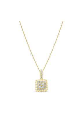 گردنبند الماس طلائی SI1 Lial Diamond - کد 925935471