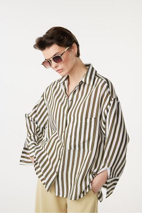 پیراهن سبز زنانه Relaxed Newmission - کد 925699236
