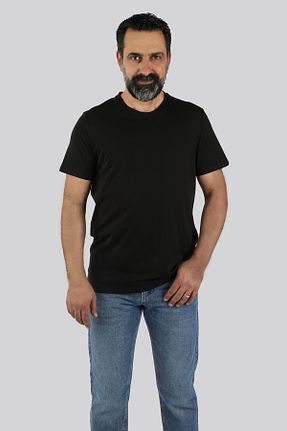 تیشرت مشکی مردانه رگولار BALİNS - کد 52079595