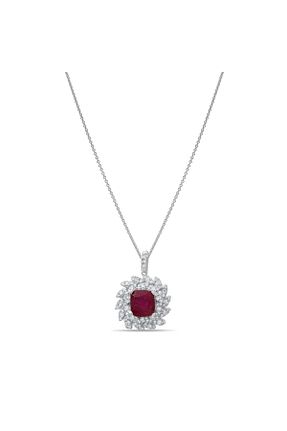 گردنبند الماس سفید SI1 Lial Diamond - کد 925935351