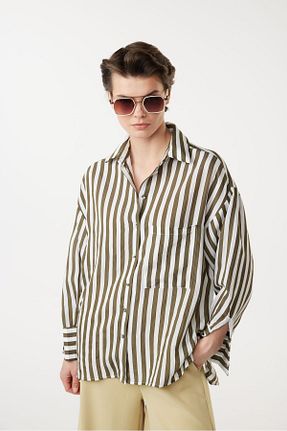 پیراهن سبز زنانه Relaxed Newmission - کد 925699236