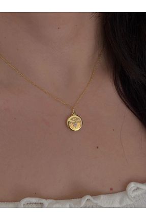 گردنبند نقره زرد زنانه 925 عیار Reorah Collection - کد 925697711