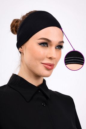 کلاه شنای حجاب مشکی زنانه Loggia - کد 925708873