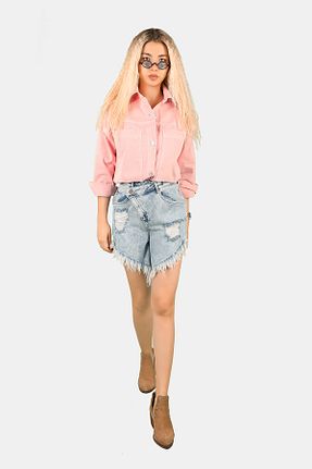شلوارک و برمودا آبی زنانه رگولار BALİNS - کد 314378036
