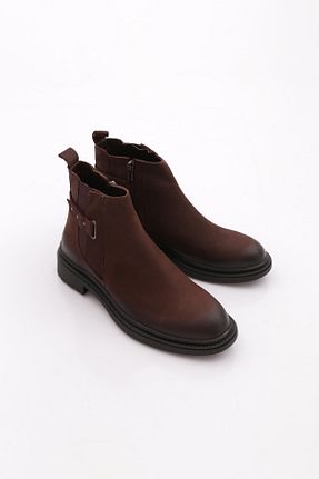 بوت / نیم بوت قهوه ای مردانه چرم خالص Dgn - کد 925710402
