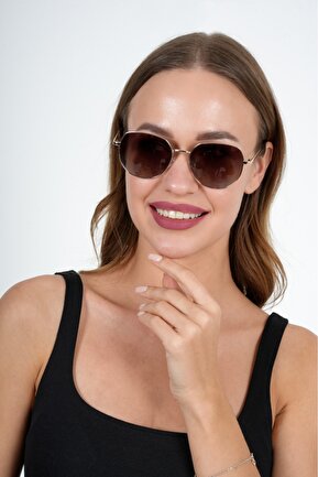 عینک آفتابی متالیک زنانه هندسی Optelli - کد 843205436