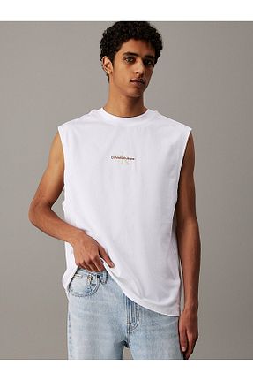تیشرت سفید مردانه رگولار Calvin Klein - کد 921680263