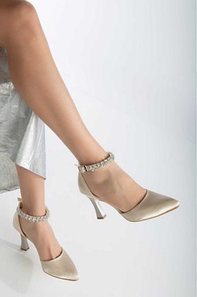 کفش مجلسی بژ زنانه پارچه ای ACMZ SHOES - کد 844741614