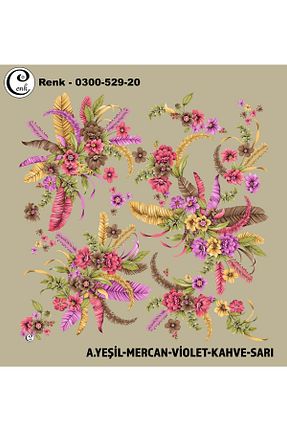 روسری رنگی پلی استر Cenk - کد 925800628