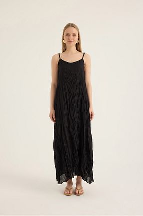 لباس مشکی زنانه بافتنی SEVİLEN - کد 925829126