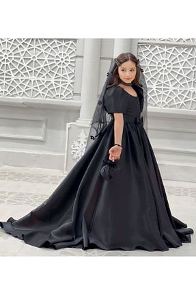 لباس مجلسی و فارغ التحصیلی مشکی بچه گانه ساتن Kids - کد 822368088