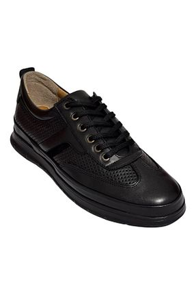 کفش اسنیکر مشکی مردانه چرم اصل Greyybull Shoes - کد 925842660