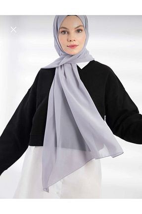 شال طوسی زنانه شیفون Muensu - کد 925840179