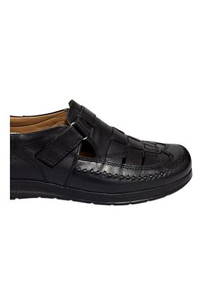 صندل مشکی مردانه پاشنه تخت Greyybull Shoes - کد 925840318
