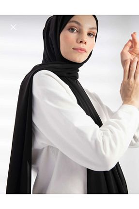 شال مشکی زنانه شیفون Muensu - کد 925840263
