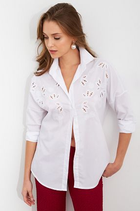پیراهن سفید زنانه رگولار Cool & Sexy - کد 925857002
